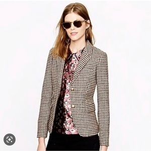 J.Crew Herringbone Tweed Luxury Wool Moon England Blazer Women sz 6